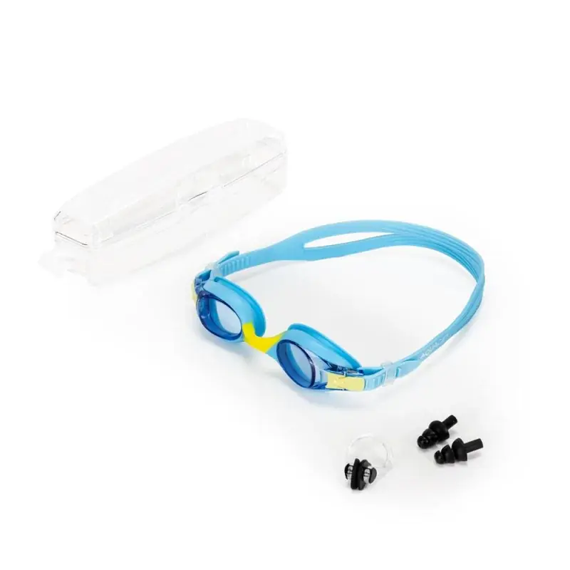 Dětské plavecké brýle set AQUAGET AQ0014 modré Akce