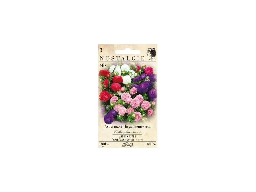 Astra nízká chryzantémokvětá Mix - NOSTALGIE Sezónní Sleva