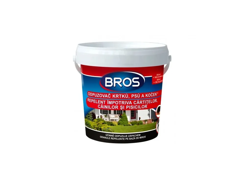 Bros odpuzovač krtků, psů a koček - 350ml + 100ml zdarma Ihned K Objednání