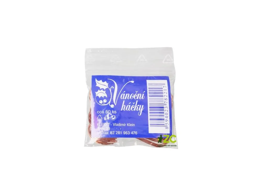 Tovární Cena Háček Vánoční - dlouhý poměděný