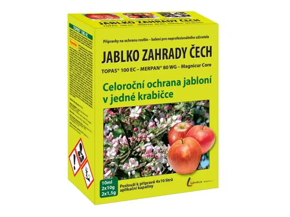 Fungicid JABLKO ZAHRADY ČECH 2x1,5g+2x10g+10ml Kup Teď