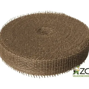Jutová stuha 4cm x 25m - hnědá Levný