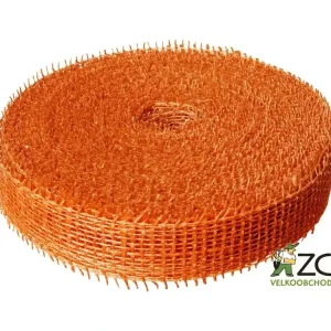 Jutová stuha 4cm x 25m - oranžová Pouze Dnes