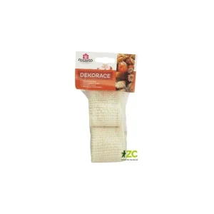 Ověřený Jutová stuha Rosteto 4 cm x 3 m - bílá (2 ks)