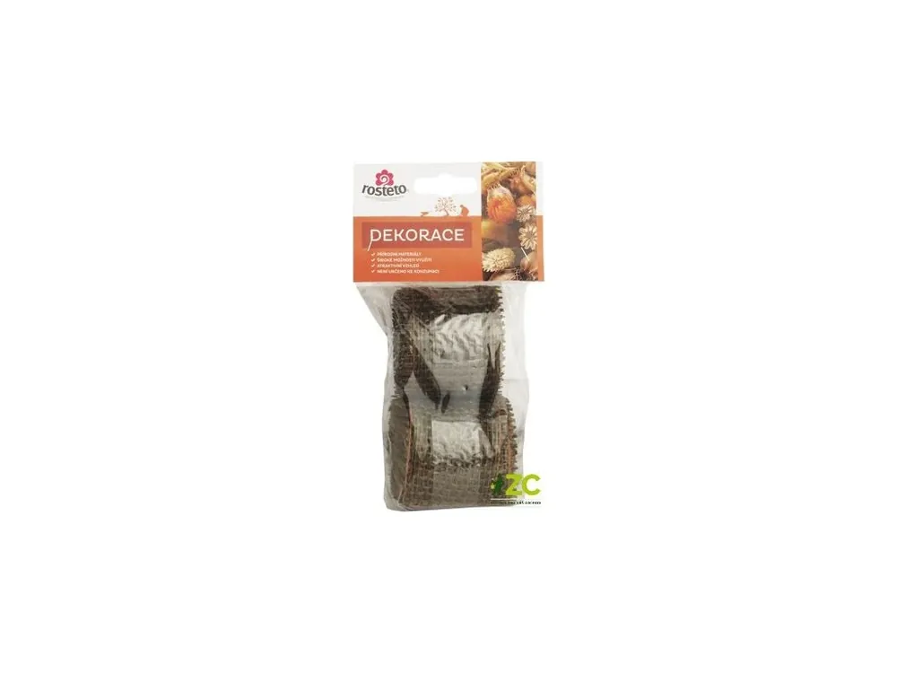 Kup Teď Jutová stuha Rosteto 4 cm x 3 m - hnědá (2 ks)