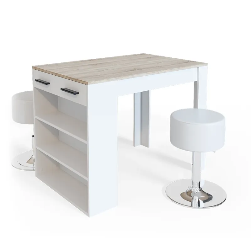 Nejlepší Volba Jídelní set Repose Sonoma/bílá 67 x 100 cm se 2 stoličkami Vicco