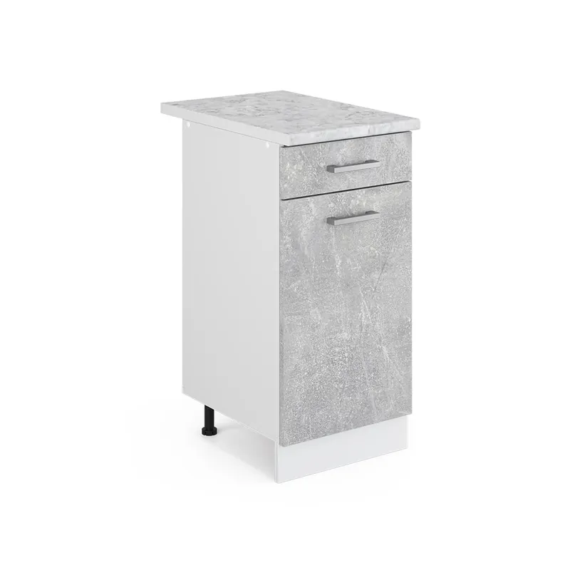 Horká Nabídka Spodní skříňka kuchyňské linky R-Line Beton 40 cm s pracovní deskou Vicco