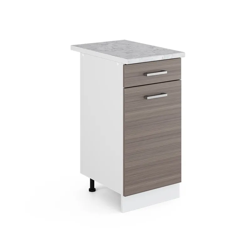 Spodní skříňka kuchyňské linky R-Line Ušlechtilá šedá 40 cm s pracovní deskou Vicco Super Cena