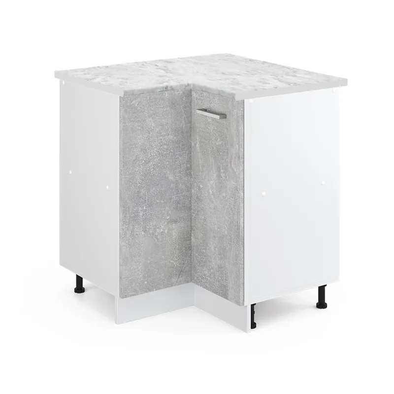 Tovární Cena Rohová skříňka R-Line Beton 75.6 cm s pracovní deskou Vicco