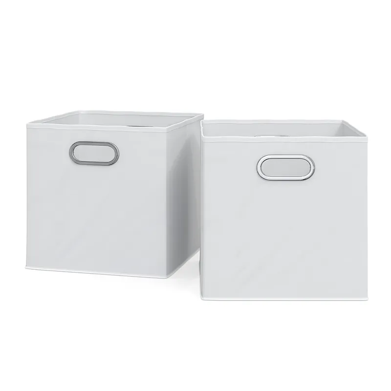 Časově Omezené Skládací box Bílá 30 x 30 cm Sada 2 kusů Vicco