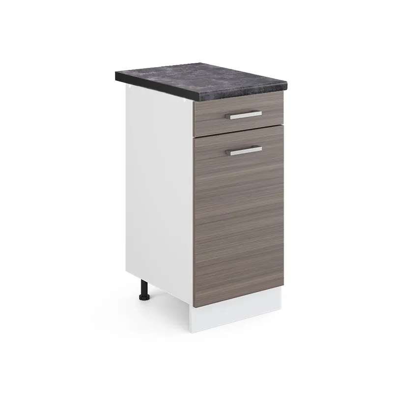 Bezpečná Platba Spodní skříňka kuchyňské linky R-Line Ušlechtilá šedá 40 cm , PD Antracit Vicco