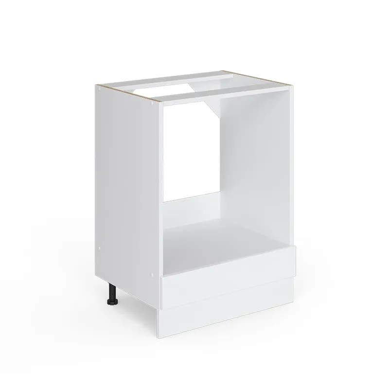Skříňka na vestavěnou troubu R-Line Bílá vysoký lesk 60 cm , PD Dub Vicco Časově Omezené