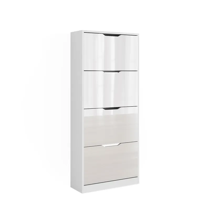 Přímo Od Výrobce Výklopník na boty Luca Bílá/bílý vysoký lesk 59 x 137 cm se 4 výklopnými zásuvkami Vicco