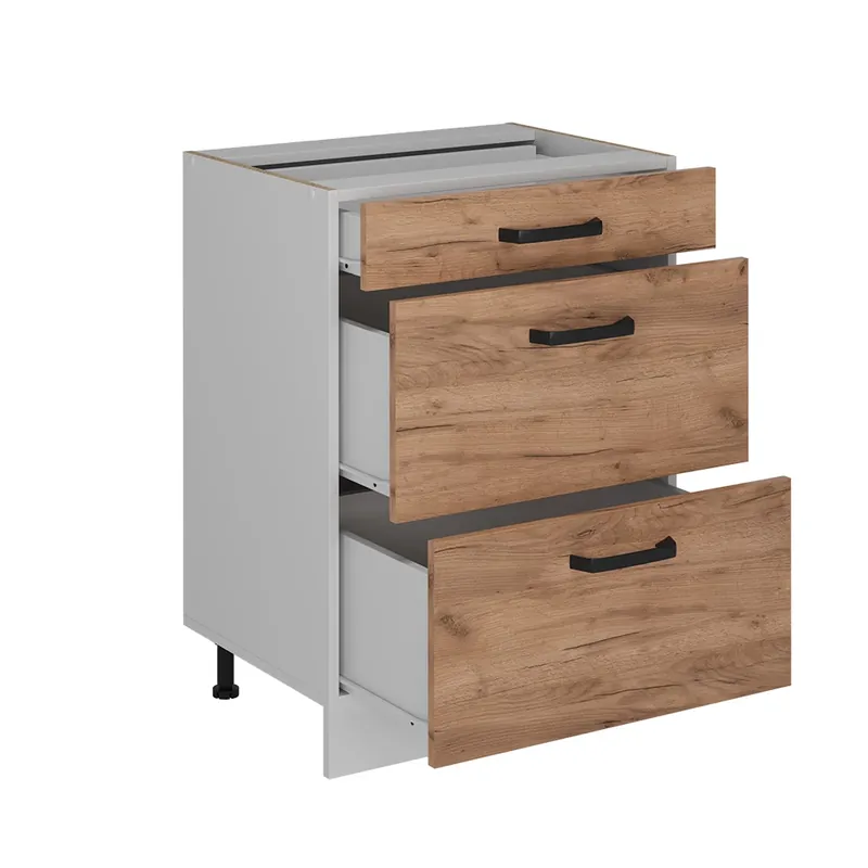 Vrácení Zdarma Spodní skříňka kuchyňské linky R-Line Zlatý mocný dub 60 cm bez pracovní desky Vicco