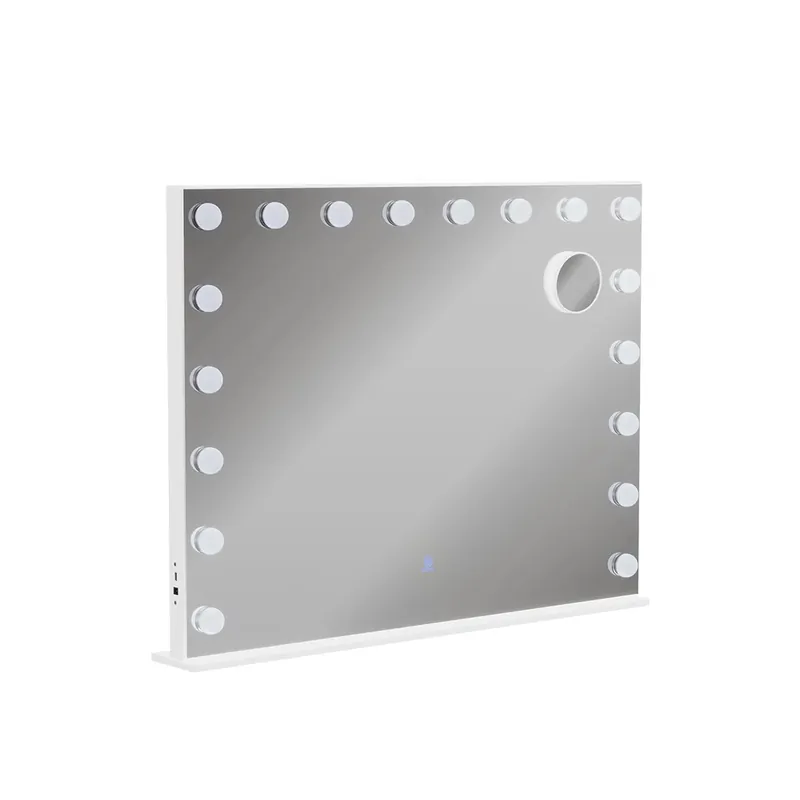 Zrcadlo toaletního stolku Greta Bílá 80 x 61 cm s osvětlením LED Vicco Top Prodej