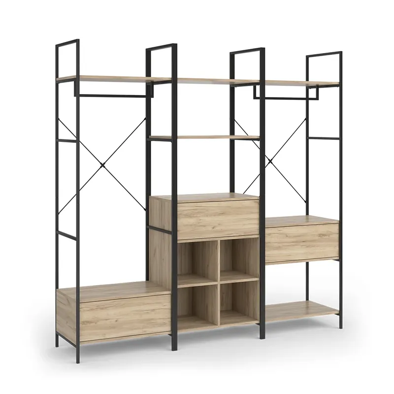 Šatní set Enya Dřevo 60 x 180 cm 3 díly Vicco Vysoce Kvalitní