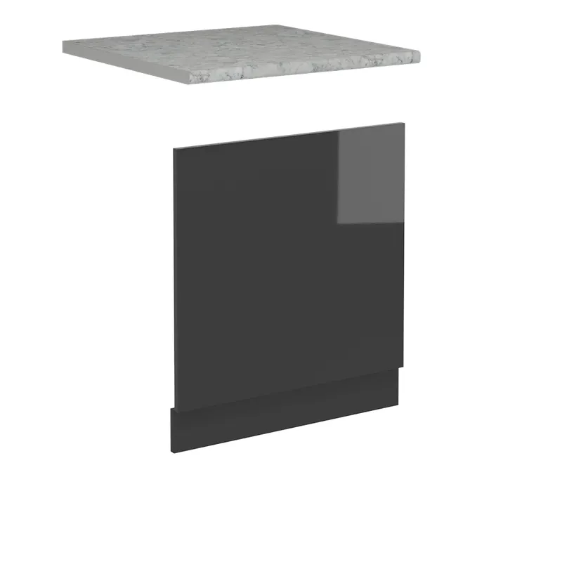 Akční Cena Přední panel R-Line Antracitový vysoký lesk 60 cm , PD Mramor Vicco
