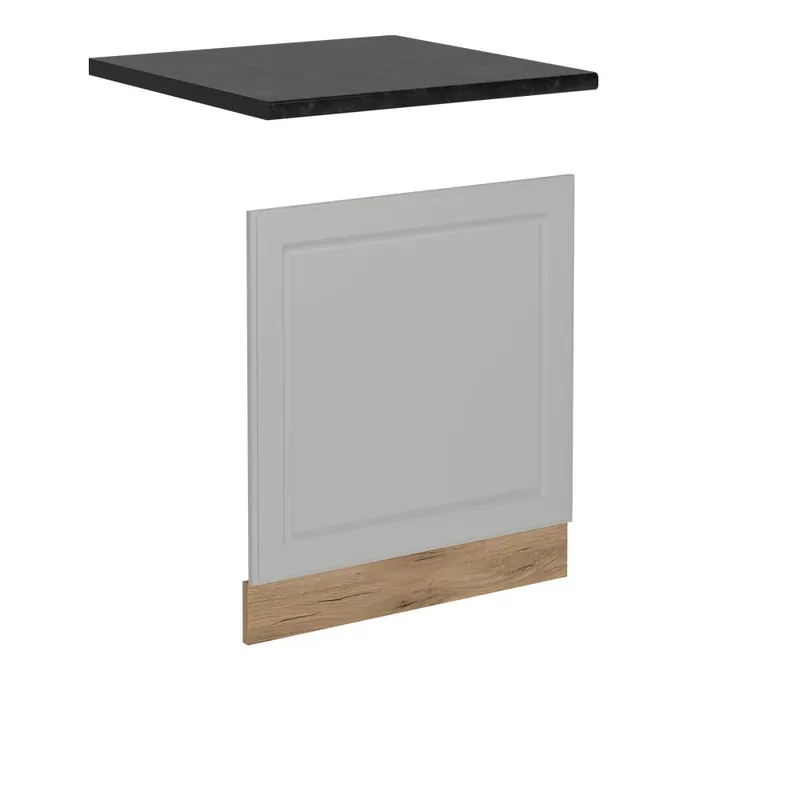 Víkendová Akce Přední panel R-Line Bílý venkovský dům 60 cm , PD Antracit Vicco
