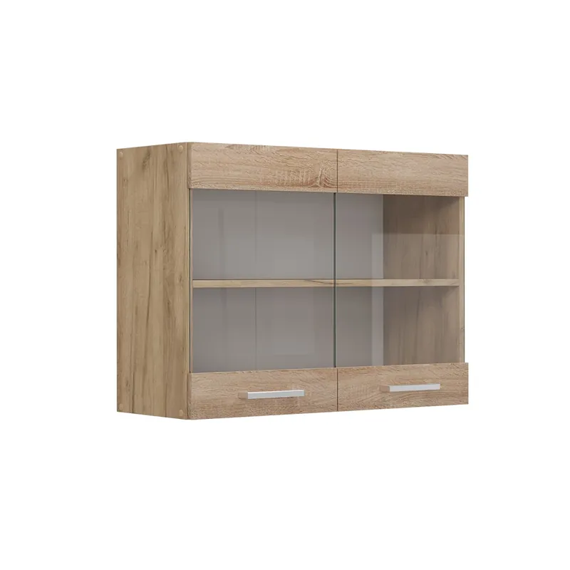 Sleva Skleněná kuchyňská skříňka R-Line Sonoma 80 cm Vicco