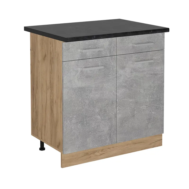 Akční Cena Spodní skříňka kuchyňské linky R-Line Beton 80 cm , PD Antracit Vicco