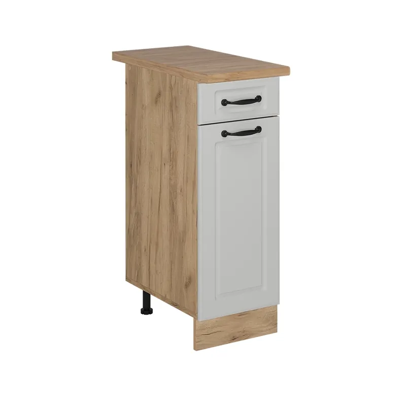 Spodní skříňka kuchyňské linky R-Line Bílý venkovský dům 30 cm , PD Dub Vicco Akční Cena