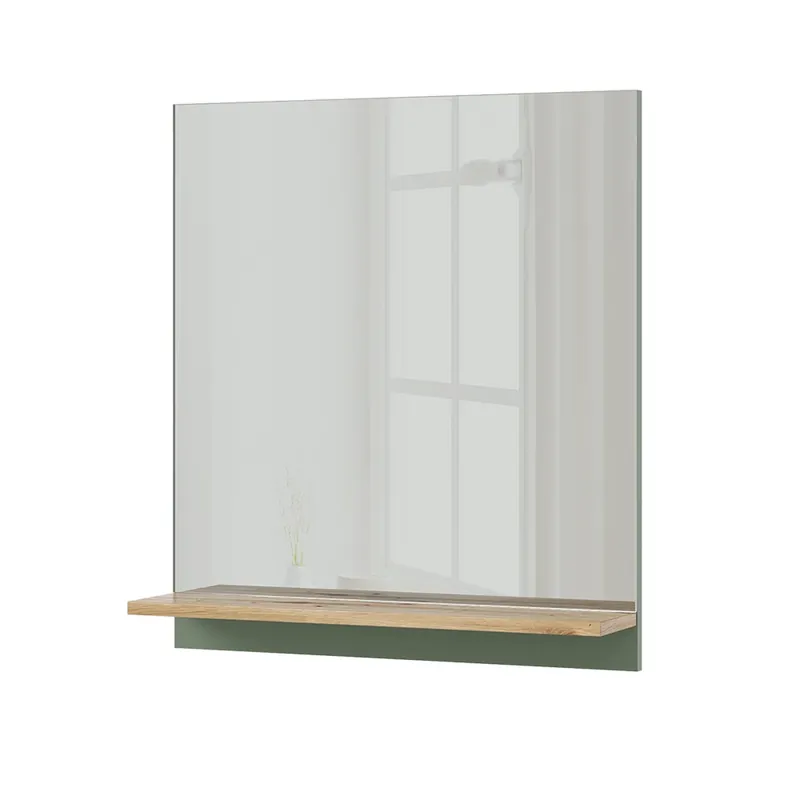 Koupelnové zrcadlo Marelle Zelená/umělecká 60 x 67 cm s policí Vicco Odeslání Ihned