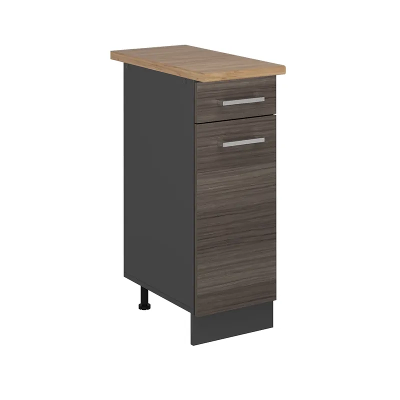 Zlevněný Spodní skříňka kuchyňské linky R-Line Ušlechtilá šedá 30 cm , PD Dub Vicco