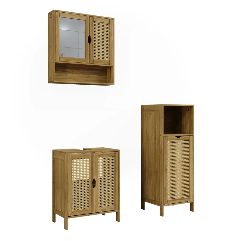 Must-Have Badmöbel-Set Liora Bambus 3 díly Vicco