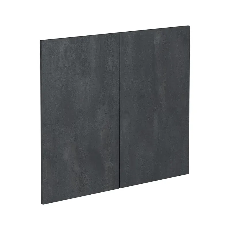 Víkendová Akce Kuchyňská dvířka R-Line Černý beton 79.2 x 71.3 cm nábytková čela pro skříňku pod dřez Vicco