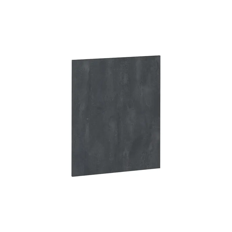 Kuchyňská dvířka R-Line Černý beton 59.6 x 71.3 cm nábytková čela pro poloviční skříň pro troubu Vicco Vysoce Kvalitní