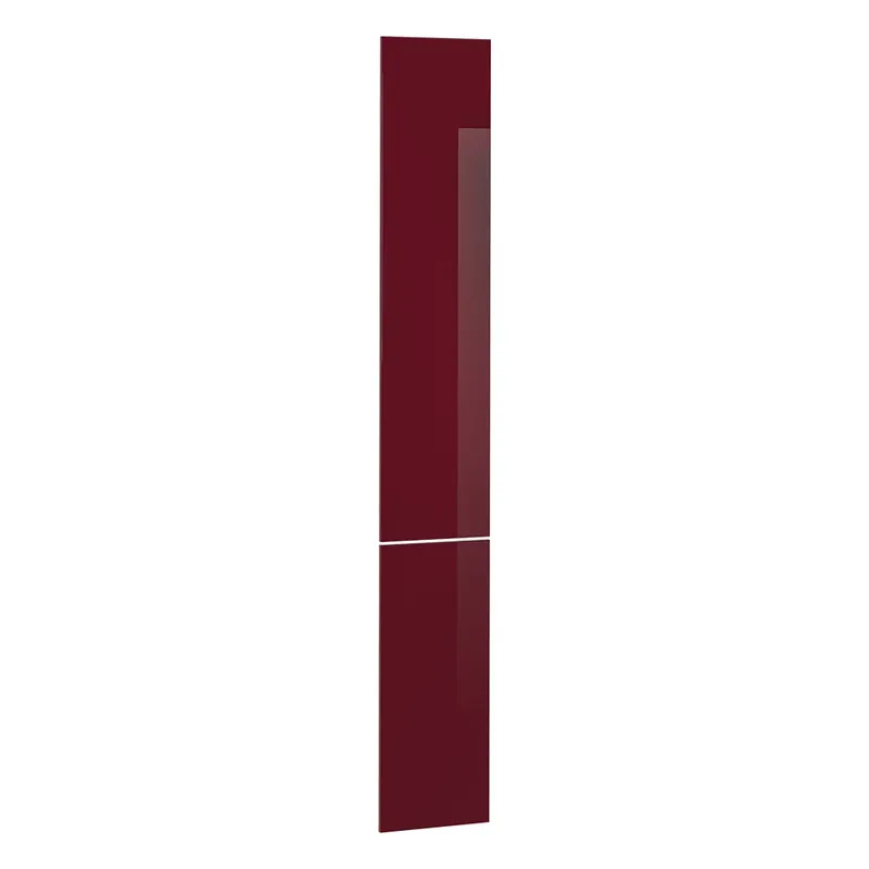 Kuchyňská dvířka R-Line Červená vysoký lesk 29.6 x 196 cm nábytková čela pro vysokou výsuvnou skříň Vicco Omezená Nabídka