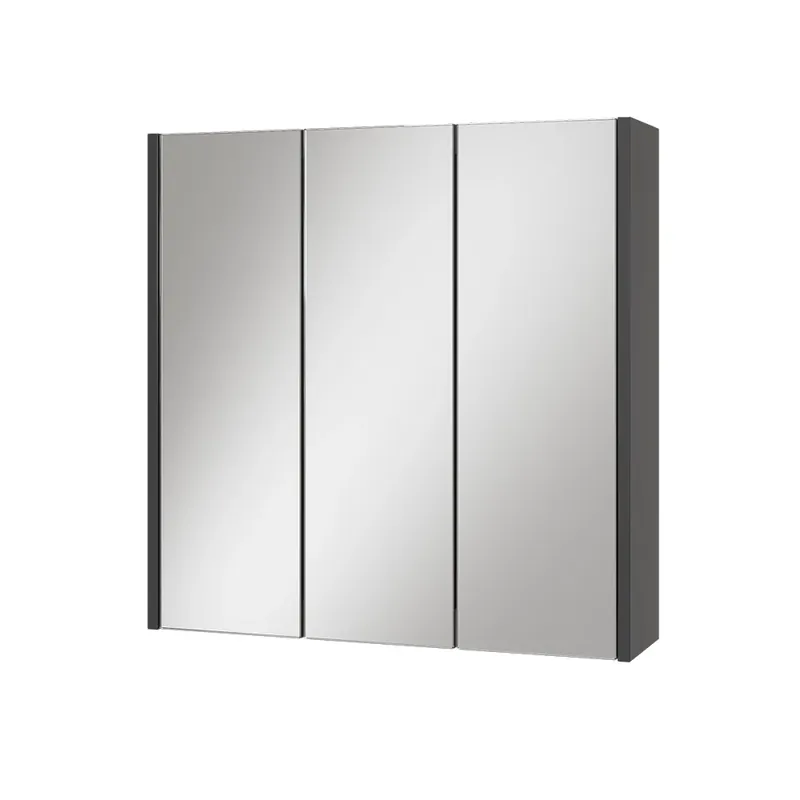 Jen Po Omezenou Doba Koupelnová zrcadlová skříňka Majest Antracit 67.4 x 68 cm se 3 zrcadlovými dveřmi Vicco