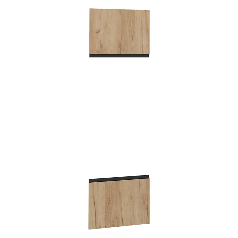 Značkový Kuchyňská dvířka R-Line Zlatý mocný dub 59.6 x 76.6 cm nábytková čela pro skříň pro mikrovlnnou troubu Vicco