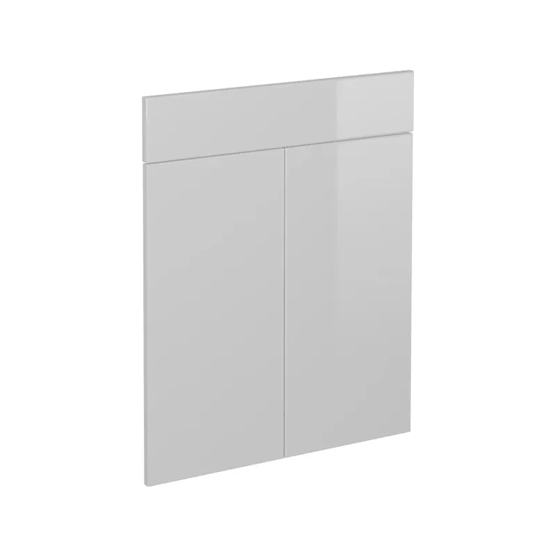 Cenová Bomba Kuchyňská dvířka R-Line Bílá vysoký lesk 59.6 x 70.8 cm nábytková čela pro spodní skříňku se zásuvkami Vicco