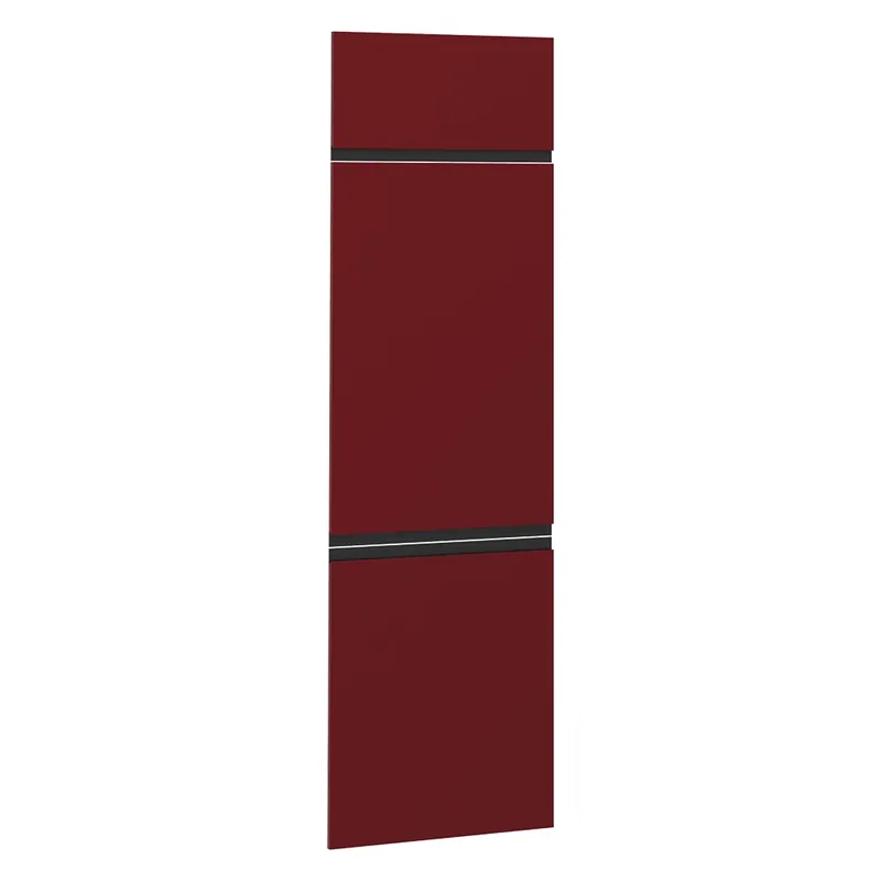 Hit Sezóny Kuchyňská dvířka R-Line Červená 59.6 x 196 cm nábytková čela pro skříň k vestavné lednici Vicco