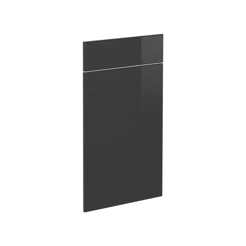 Kuchyňská dvířka R-Line Antracitový vysoký lesk 39.6 x 70.8 cm nábytková čela pro spodní skříňku se zásuvkami Vicco Omezená Nabídka