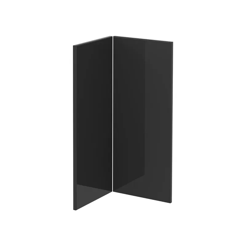 Kuchyňská dvířka R-Line Antracitový vysoký lesk 59.2 x 71.3 cm nábytková čela pro rohovou spodní skříňku Vicco Bezpečná Platba