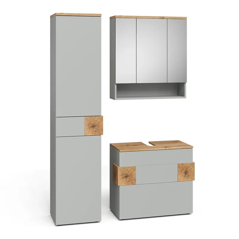 Nová Kolekce Koupelnový nábytek Eden Grey/Artisan 3 díly Vicco
