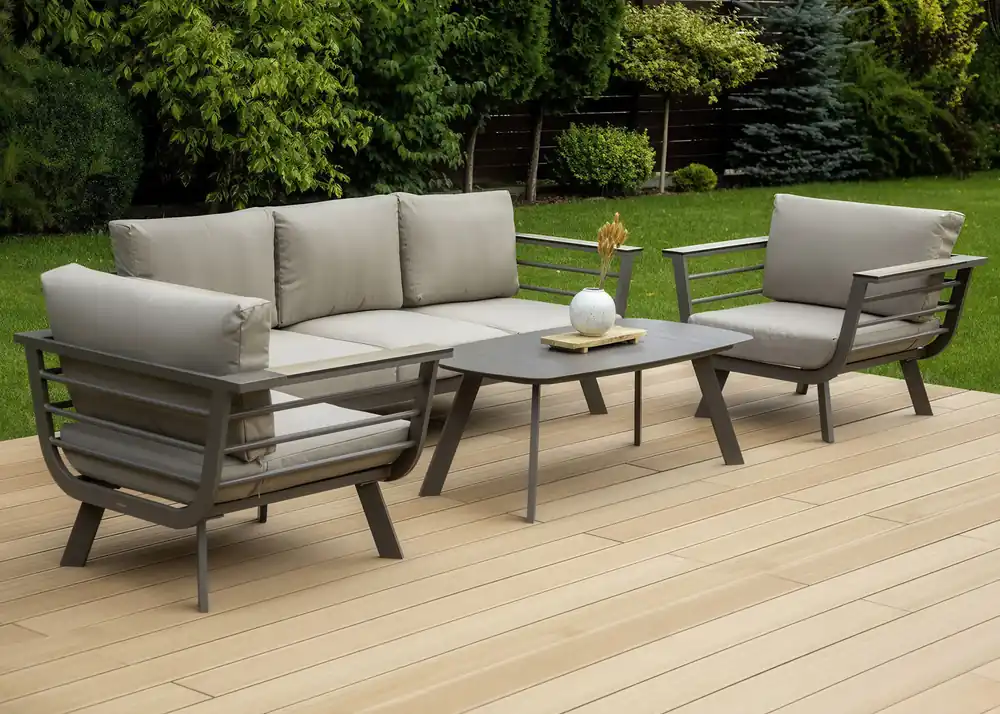 Přímo Od Výrobce Hliníková zahradní sestava Furrore ASPEN CAFFE Taupe