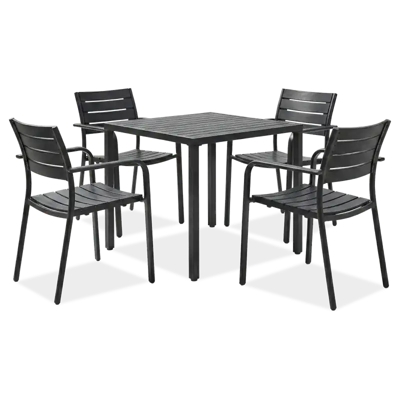 Zahradní set Bjørkka MILO/BRIS Černý (1+4) Sezónní Sleva