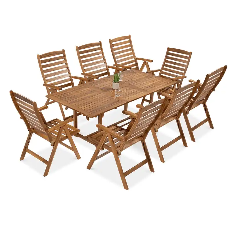 Akce Dřevěný zahradní set Bjørkka AKADIA DINING 200/8+1