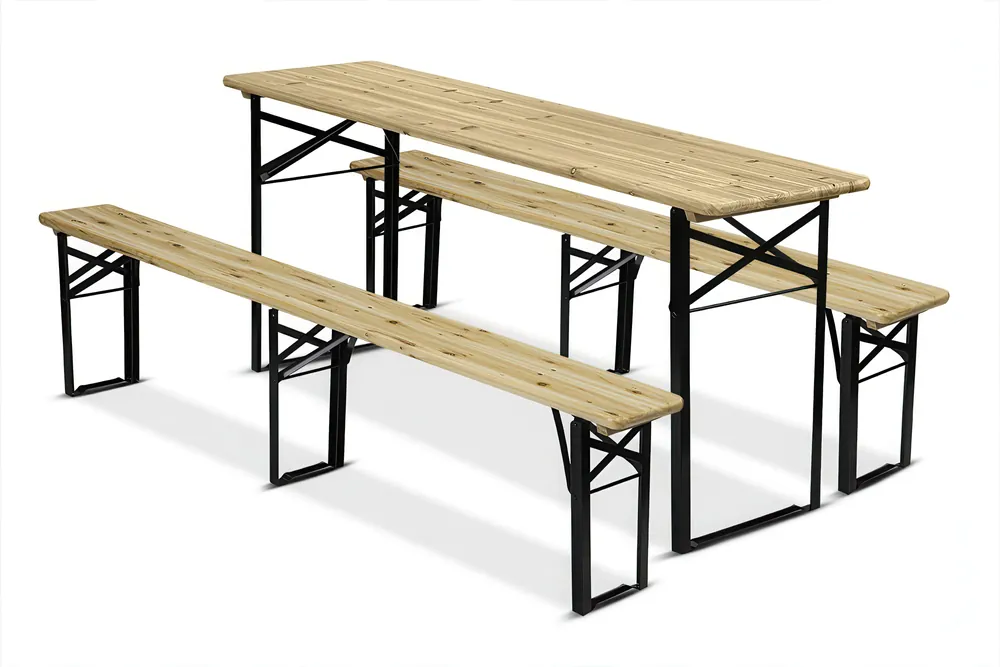 Pivní set Bjørkka 177 cm (stůl + 2 lavice) Ověřený