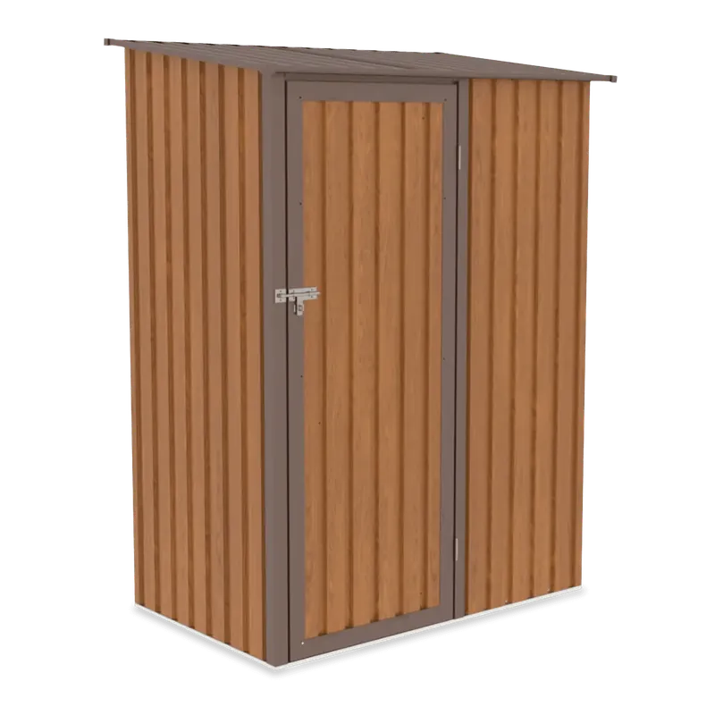 Přímo Od Výrobce Kovový zahradní domek Hardmaister KENT 143x89 cm Dub