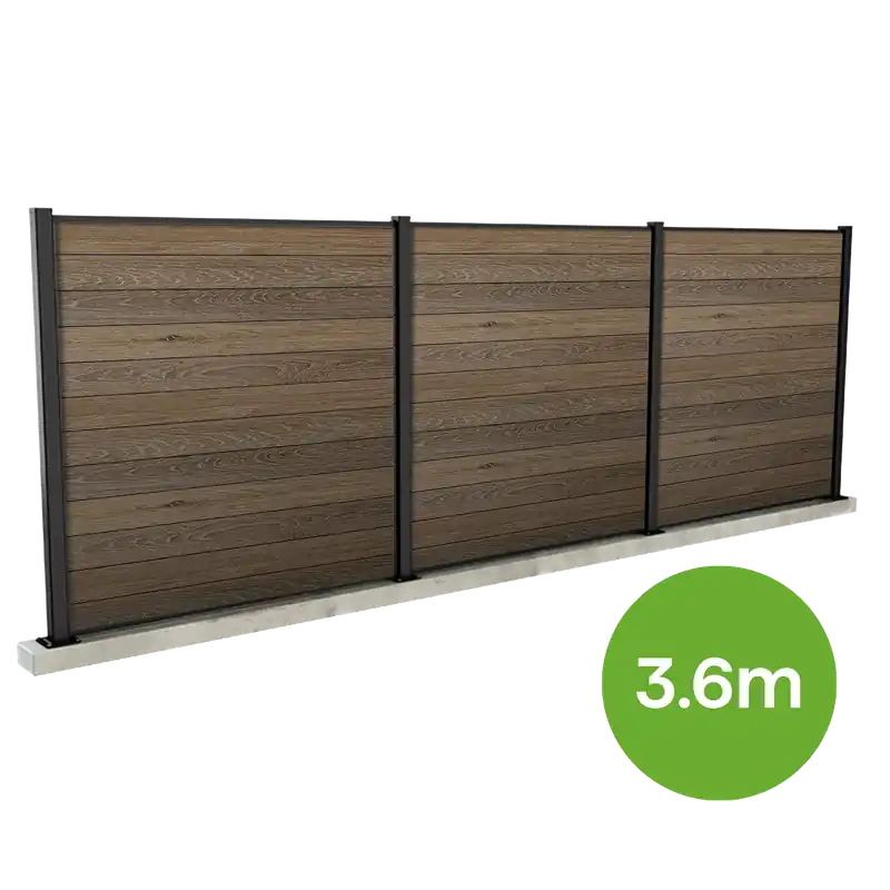 Objednat Nyní Modulový plot 3,6 m pro tvrdý podklad Walnut – Keter