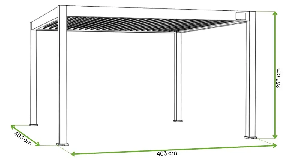 Koupit Online Zahradní pergola DELUXE PRO Automatic 4x4 + LED, Anthracite - Gutroof