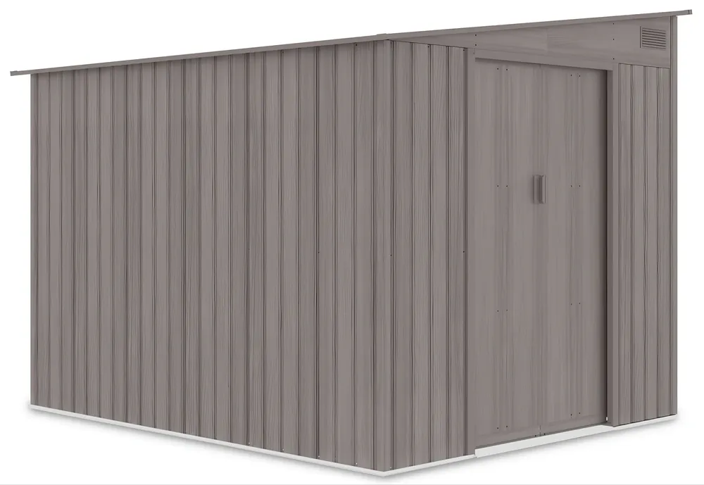 Kovový zahradní domek JASPER 214x257 cm Light Wood Nejprodávanější