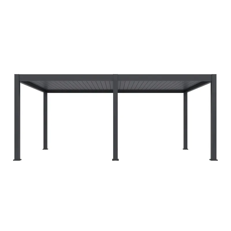 Hliníková pergola Gutroof DELUXE PRO AUTOMATIC 4x6 m, antracit Autentický
