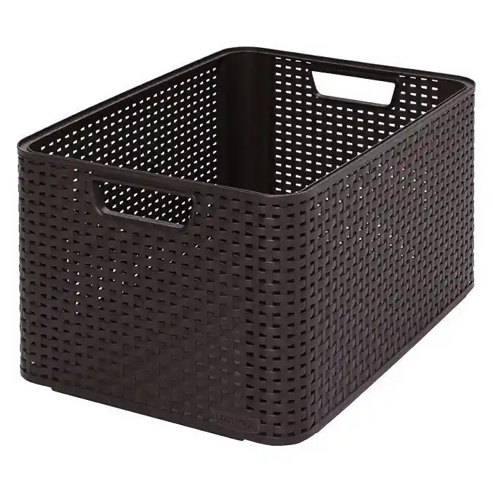 Originální Curver Úložný box Rattan Style2 L - anthracite