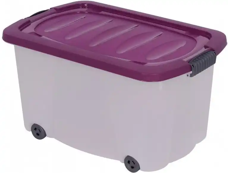 Výhodná Nabídka Úložný box s víkem 45 l, pojízdný