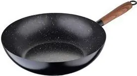 WOK 30X7.8CM karbonová ocel GEO Oblíbený